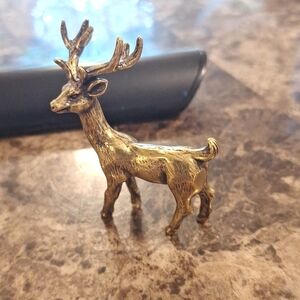 Solid brass Dear sculpture!!!